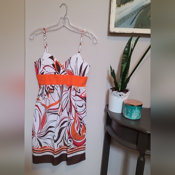 Skinny  Strap Cotton Padded Bra Dress - Picture 1 of 9